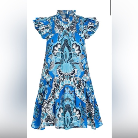 Love the Label dress in clementine navy print — NWT. Size small. - Picture 1 of 4